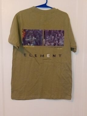 NWT  Element Olive Green Short Sleeve Graphic Tee boys 8